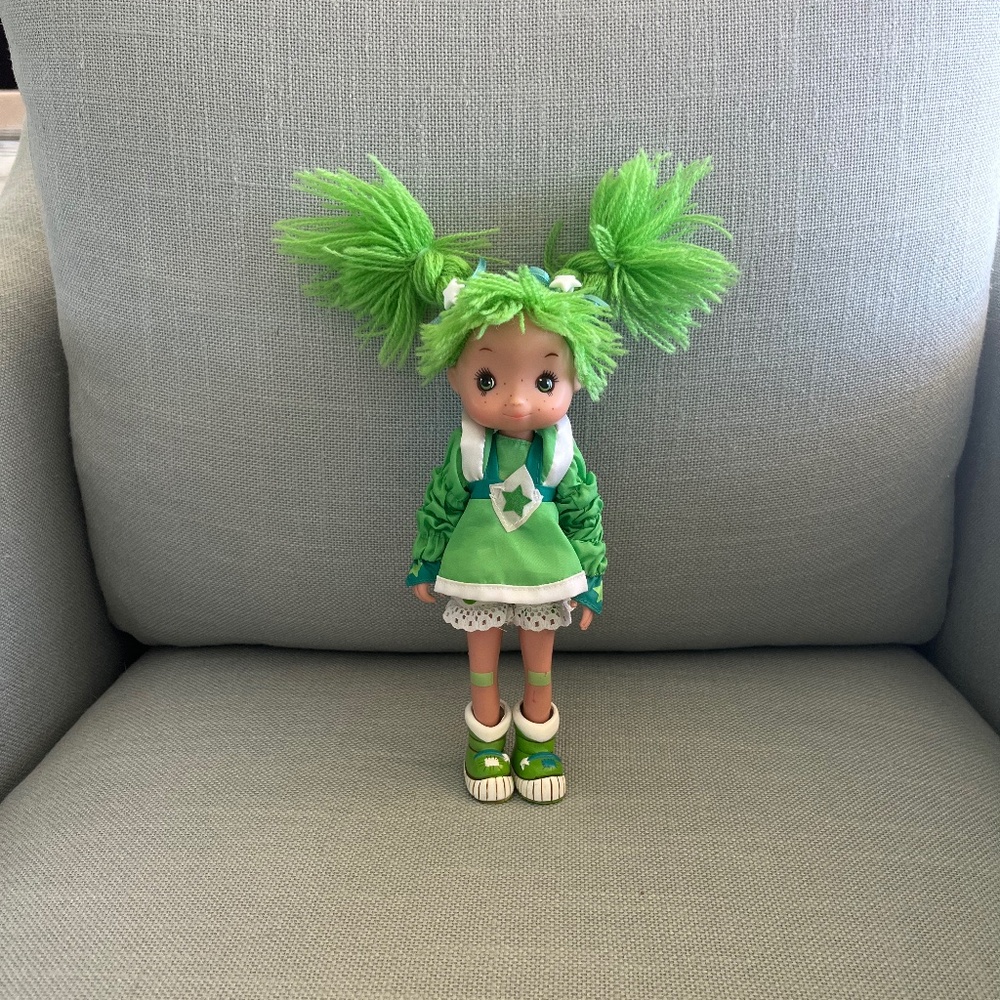 Vintage 1983 Rainbow Brite Patty O’Green Doll 8” Poseable Hallmark Mattel